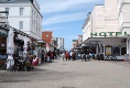 Die Bismarckstrasse, hier gibt es viele Cafes und Restaurants