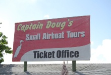 Hiermit werden wir gleich losfahren, Captain Doug's Airboats