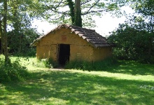 Eine alte Hütte der Ureinwohner