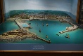 Im Museum - ein Modell vom Hafen, so wie er früher aussah