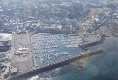 Der Hafen von St. Peter Port von oben