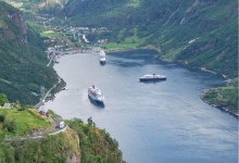 ...ein wunderbarer Blick auf das Fjord...