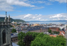 Von oben hat man einen schönen Blick über Trondheim