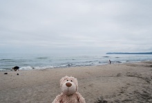 Ich bin am Strand von Prora!