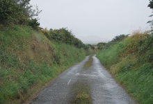 Eine Single Track Road auf dem Weg nach Abereiddy