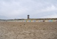 Am Strand von Domburg - Strandhütten und Wasserturm